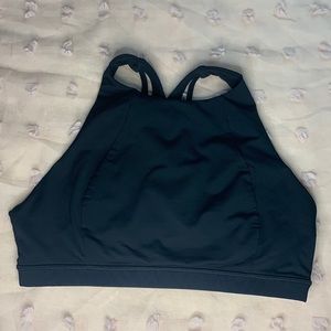 lululemon athletica black sports bra size 10